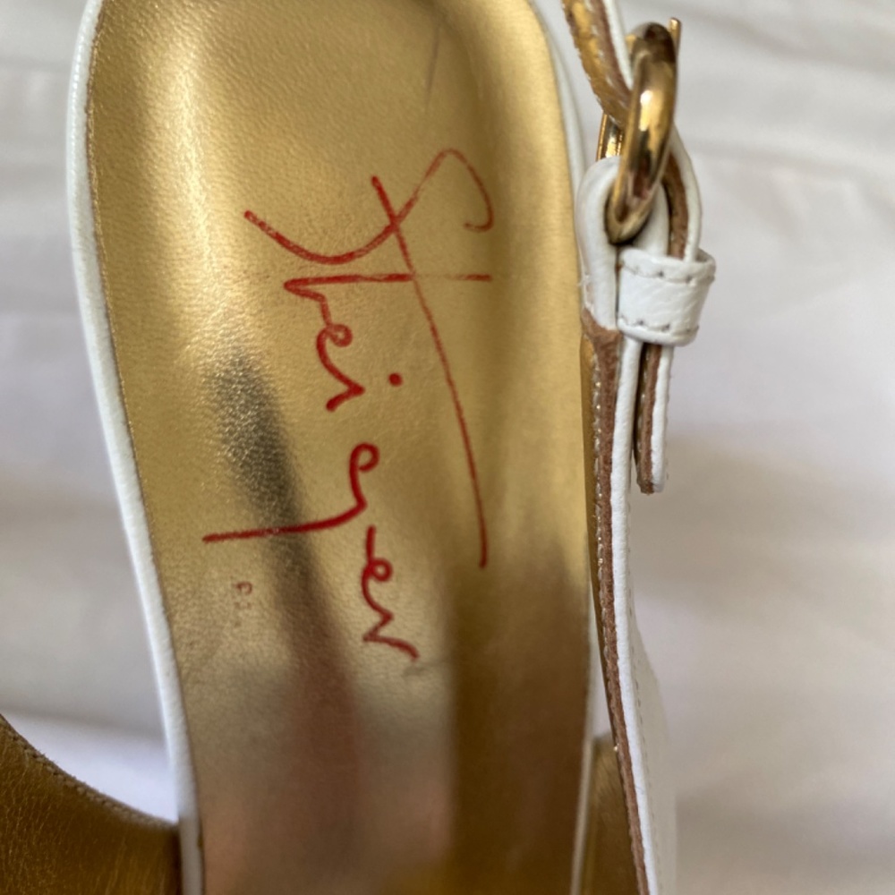 Walter Steiger Platform White Slingbacks - image 3